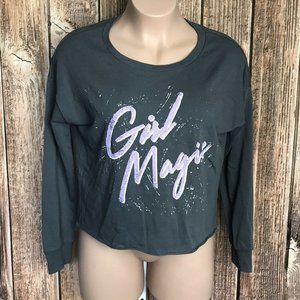 Grayson Threads NWT Crop Shirt ~ Sz XL ~ Gray